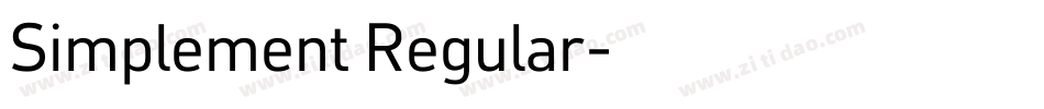 Simplement Regular字体转换